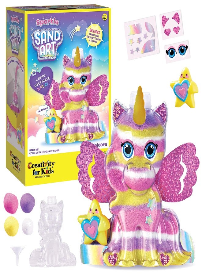 Creativity for Kids Sand Art Kit: Unicorn - DIY Sand Art Kits for Kids, Easter Basket Stuffers & Unicorn Gifts for Girls, Arts and Crafts for Kids (Ages 6+) - Image 1